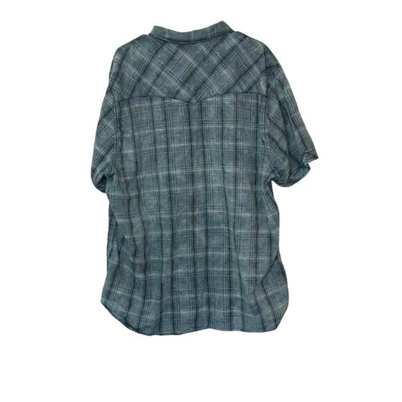 True Religion Men’s Short Sleeve Western Shirt Size 3XL Slim Cotton - Picture 2 of 12